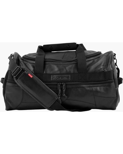 Supreme Patchwork Leather Duffle Bag "fw 19" - Black