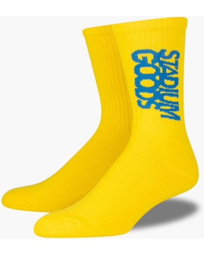 Stadium Goods Crew Sock "cal" - Yellow