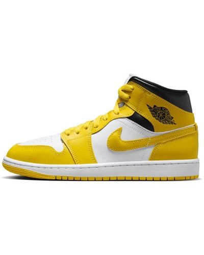 Nike Air 1 Mid "vivid Sulfur" Shoes - Yellow