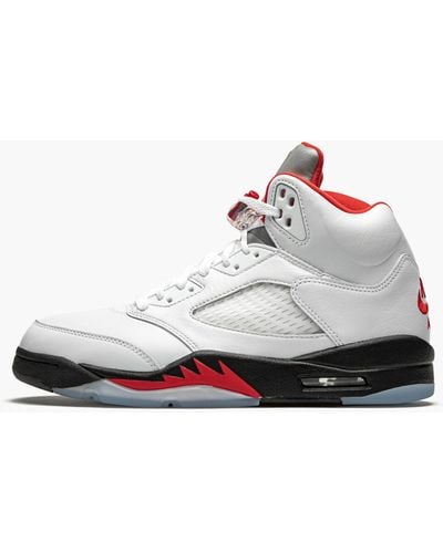 Nike Air 5 Retro "fire Red Silver Tongue 2020" Shoes - Black