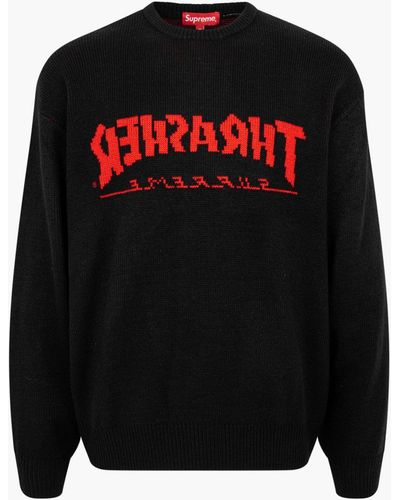 Supreme Thrasher Sweater "fw 21" - Black
