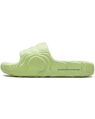 adidas Adilette 22 Slides "magic Lime" Shoes - Green