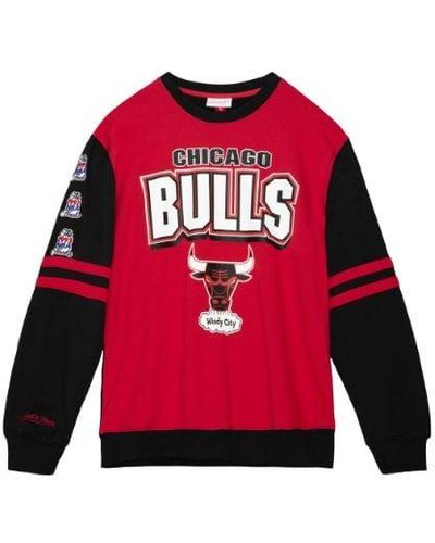 Mitchell & Ness All Over Crew 2.0 "nba Chicago Bulls" - Red