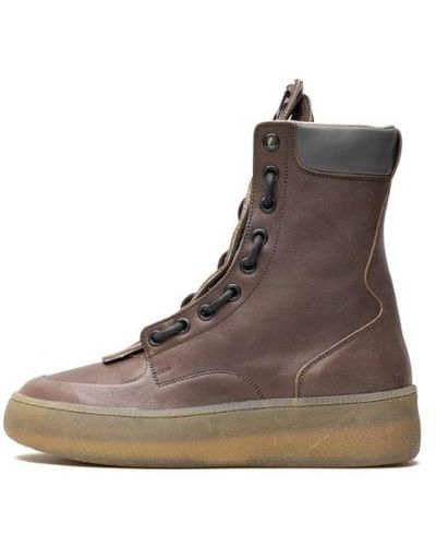 Maison Margiela Zippered Boot "brown/gum" Shoes - Black