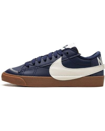 Nike Blazer Low '77 Jumbo "navy Gum" Shoes - Blue