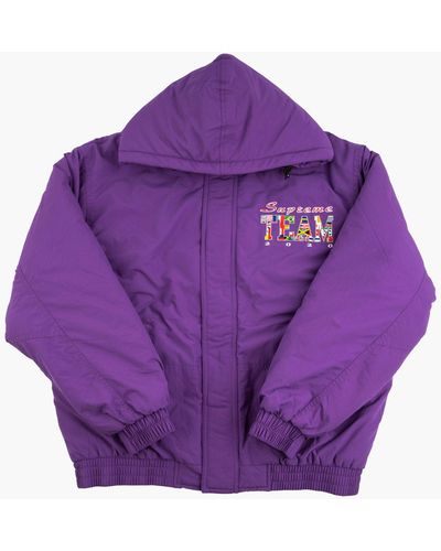 Supreme Team Puffy Jacket "ss 20" - Purple