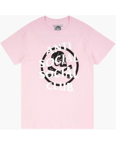 ANTI SOCIAL SOCIAL CLUB Nbhd X Assc Cambered T-shirt "neighborhood" - Pink
