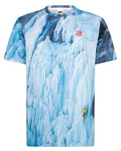 Supreme Tnf Ice Climb T-shirt "ss 21" - Blue