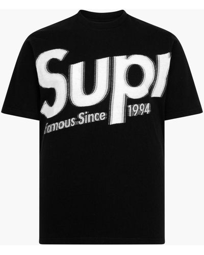 Supreme Intarsia Spellout S/s Top "ss 21" - Black