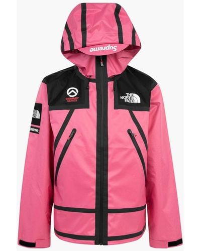 Supreme Tnf Outer Tape Seam Jacket "ss 21 Summit Series" - Pink