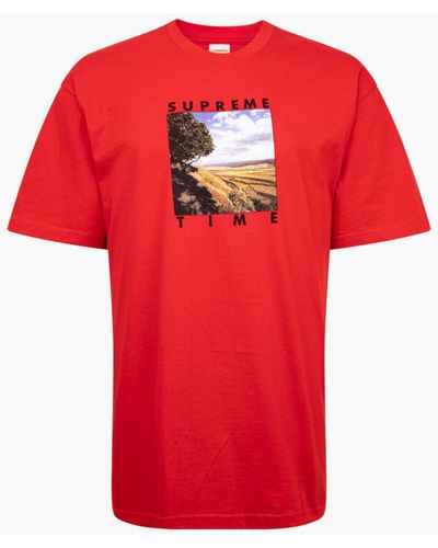 Supreme Time T-shirt "ss 20" - Red