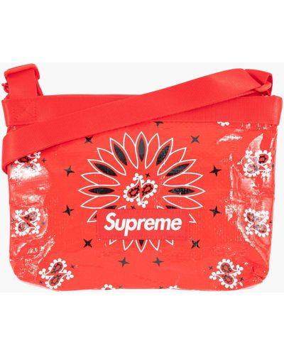 Supreme Bandana Tarp Side Bag "ss 21" - Red