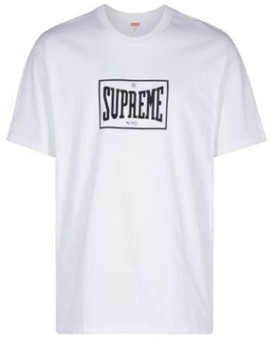 Supreme Warm Up T-shirt "white" - Black