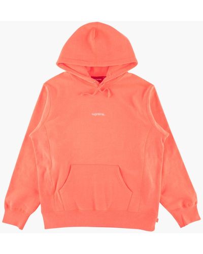 Supreme Trademark Hooded Sweatshirt "fw 18" - Pink