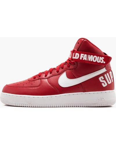 Nike Air Force 1 High Supreme Sp "red" Shoes