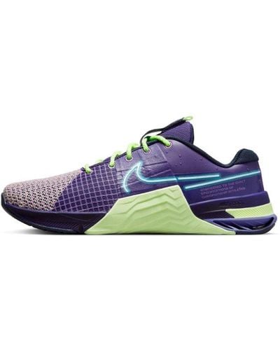 Nike Metcon 8 Amp "purple Volt" Shoes - Blue