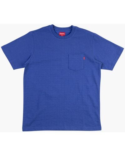 Supreme S/s Pocket T-shirt "ss 20" - Blue