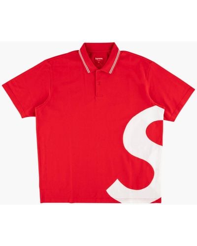 Supreme S Logo Polo "ss 19" - Red