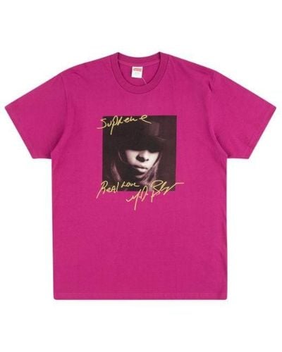 Supreme Mary J. Blige T-shirt "fw 19" - Pink