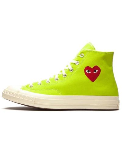 Converse Chuck 70 Cdg Hi Ac "bright Green" Shoes - Yellow