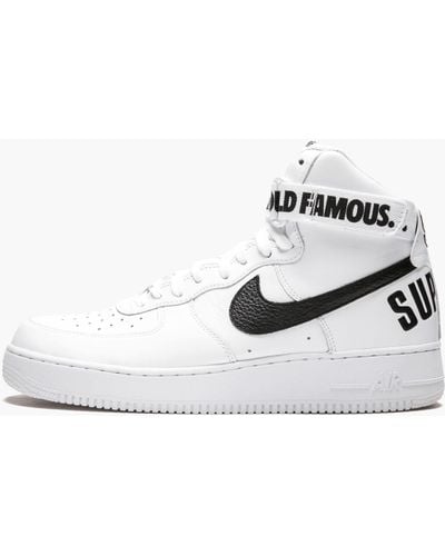 Nike Air Force 1 High Supreme Sp "white" Shoes - Black