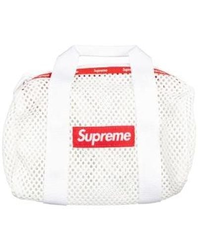 Supreme Mesh Mini Duffle Bag "white" - Black