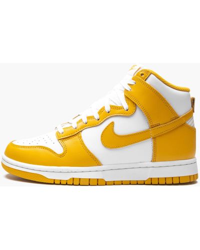 Nike Dunk High "dark Sulfur" Shoes - Yellow