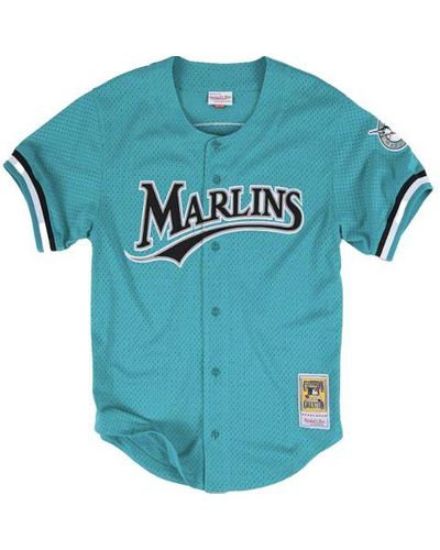 Mitchell & Ness Authentic Batting Practice Jersey "mlb Marlins 1995 Andre Dawson" - Blue