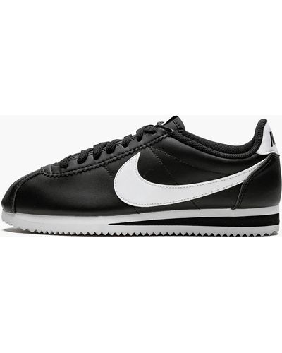 Nike Classic Cortez Leather Mns Wmns Shoes - Black