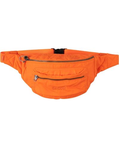 Supreme Barbour Waxed Cotton Waist Bag "ss 20" - Orange