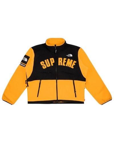 Supreme Tnf Arc Logo Denali Fleece Jacket "ss 19" - Black