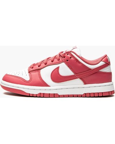 Nike Dunk Lo Mns "white/archeo Pink" Shoes - Red