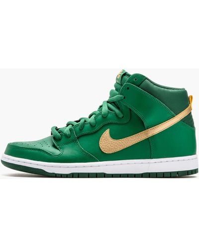 Nike Sb Dunk High Pro "st. Patty's Day" Shoes - Green