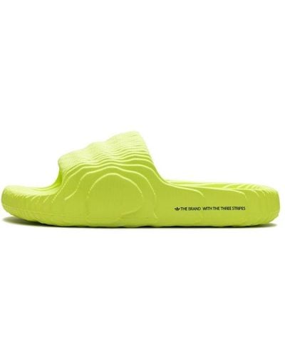 adidas Adilette 22 Slides "Solar" Shoes - Yellow
