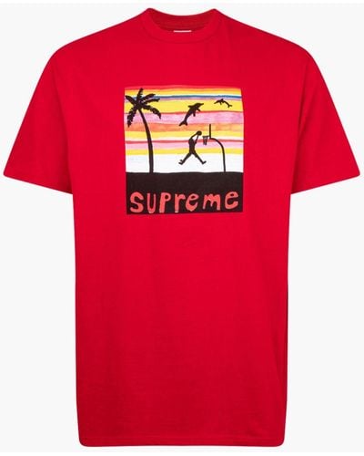 Supreme Dunk T-shirt "ss 21" - Red