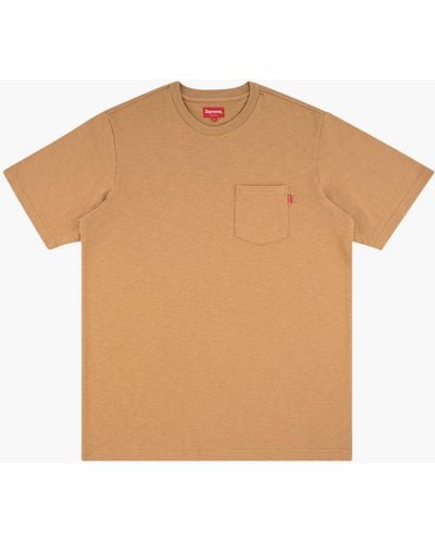 Supreme S/s Pocket T-shirt "ss 20" - Brown