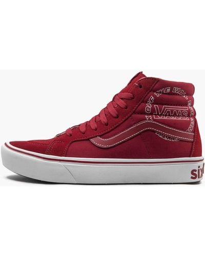 Vans Comfycush Sk8-hi Shoes - Red