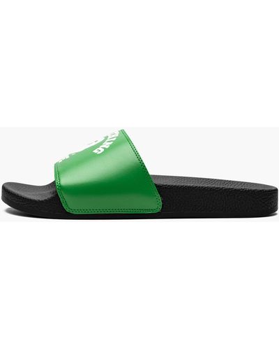 A Bathing Ape College Slide Sandals "green" Shoes