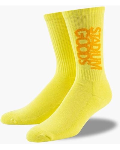 Stadium Goods Crew Sock "marmalade" - Yellow