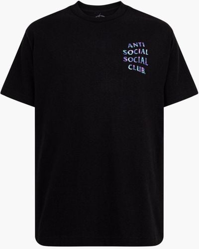ANTI SOCIAL SOCIAL CLUB Kiss The Wall T-shirt "members Only" - Black