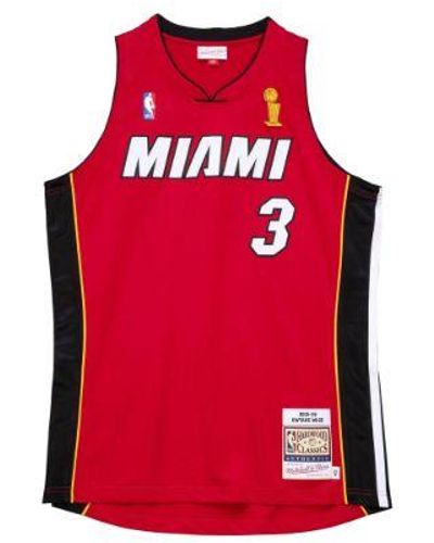 Mitchell & Ness Alternate Finals Jersey "nba Miami Heat 2005 Dwyane Wade" - Red