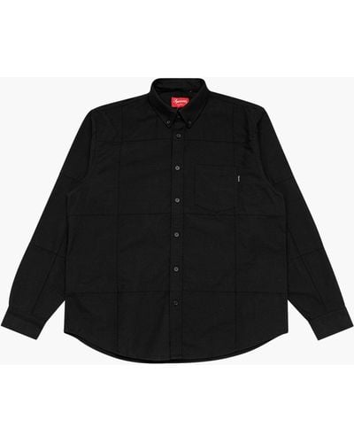 Supreme Patchwork Oxford Shirt "fw 20" - Black