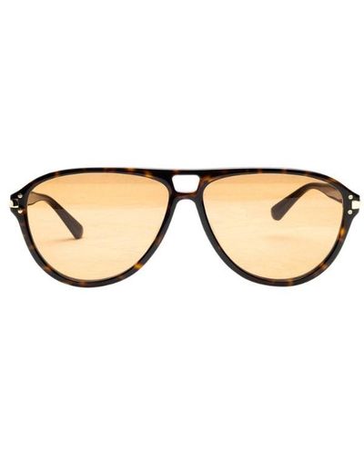 Amiri Aviator Logo Sunglasses "brown" - Black