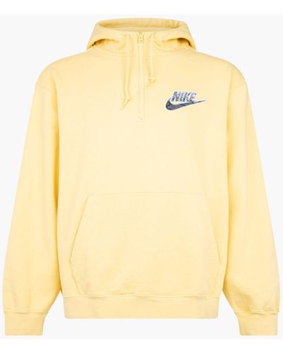 Supreme Nike Half Zip Hoodie "ss 21" - Yellow