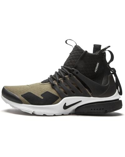 Nike Air Presto Mid / Acronym "medium Olive" Shoes - Black