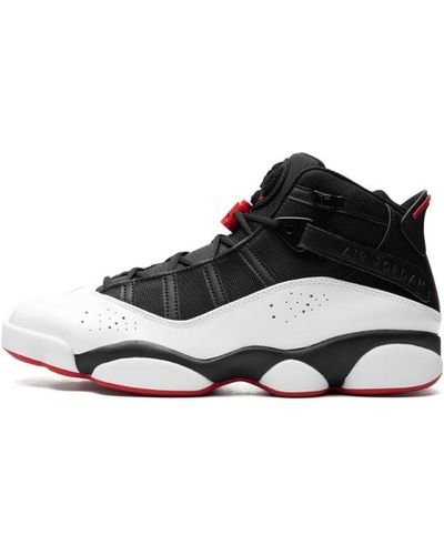 Nike 6 Rings "wht/blk/red" Shoes - Black