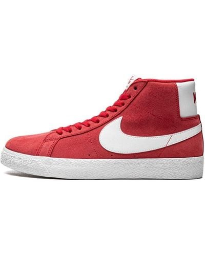 Nike Sb Zoom Blazer Mid "red Suede" Shoes