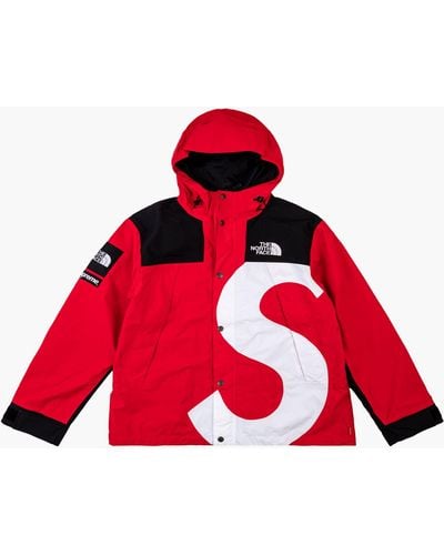 Supreme Tnf S Logo Mountain Jacket "fw 20" - Red