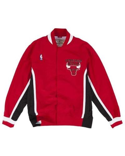 Mitchell & Ness Authentic Warm Up Jacket "nba 1992-93 Chicago Bulls" - Red