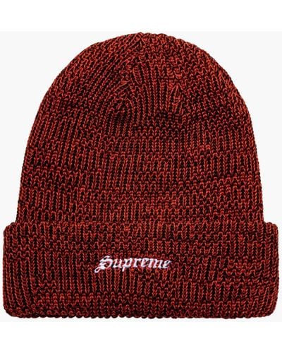 Supreme Twisted Loose Gauge Beanie "fw 21" - Red